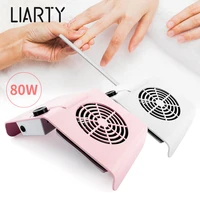 liarty 80w nail dust collector adjustable speed super suction strong nail vacuum cleaner manicure device nail art salon machine