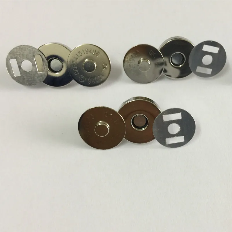 Metal magnetic Buckle DIY Needlework handmade Bag purse Clasp Closures Craft manual buttons 14mm/ 18mm 0.55/0.7''in 10sets | Дом и сад