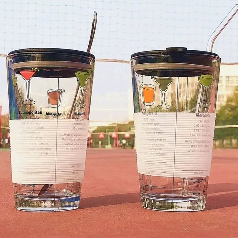 Креативная стеклянная чашка Женская Студенческая Корейская версия милой