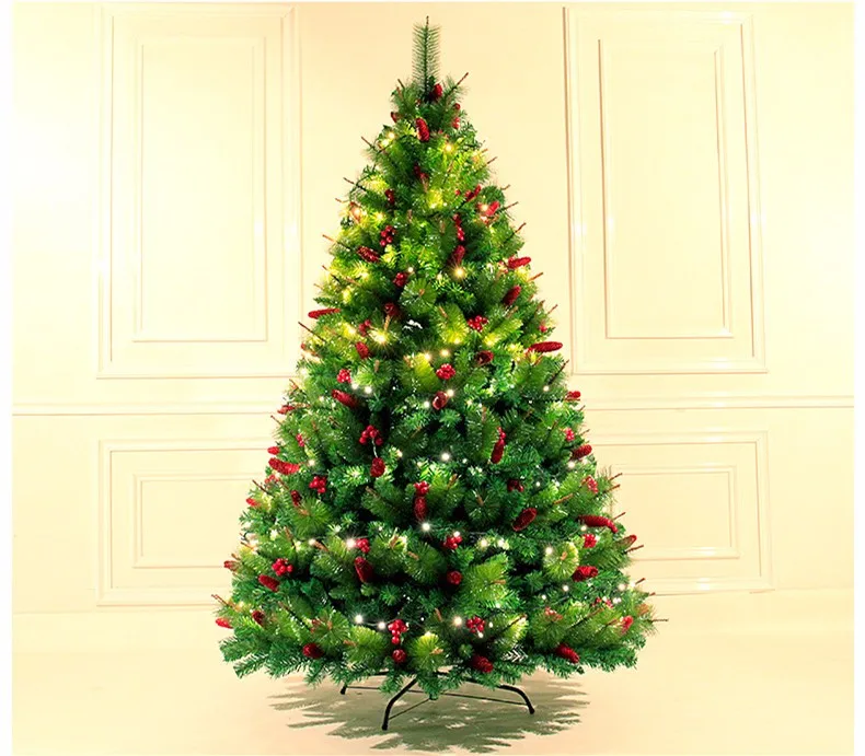 1.5M/1.8M/2.1M/ pine needles encryption red Christmas tree family hotel shopping malls decoration supplies | Дом и сад