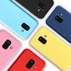 Цветной силиконовый чехол для Samsung Galaxy A6 A8 J4 J6 J8 2018, мягкий чехол из ТПУ для Samsung A6 A8 J6 J8 Plus 2018, чехол для телефона, корпус