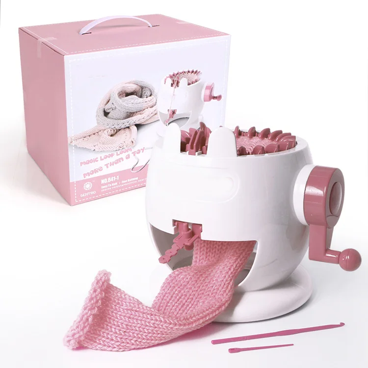 Hand Woven Wool Machine Toys Hand Knitting Machine Loom Children Educational Toy Knitting Tools DNJ998