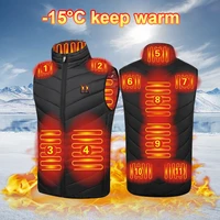 11 areas usb heated vest men women heated jacket electric heating vest thermal vest warm winter heated clothes self heating vest