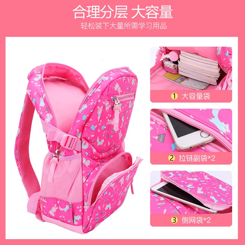 Children School backpacks Girls School Bags kids Backpacks Kids Satchel princess Schoolbags mochila escolar printing backpack