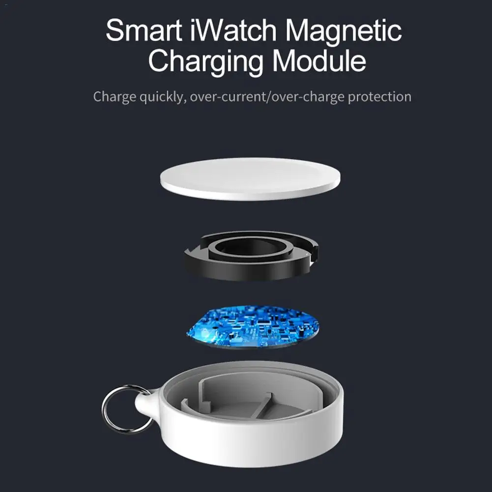 Беспроводное зарядное устройство для Apple Watch 1 2 3 4 Series портативное магнитное Usb IWatch