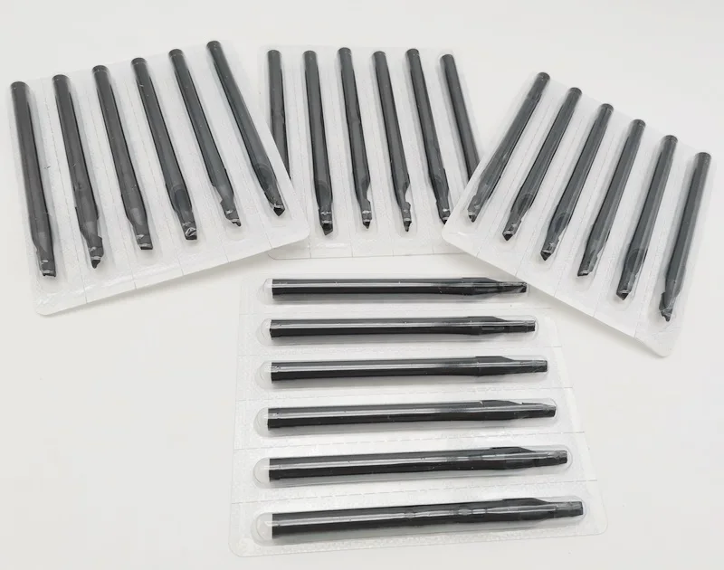 11F 50 шт оборудование для татуировки Одноразовые черные длинные насадки тату