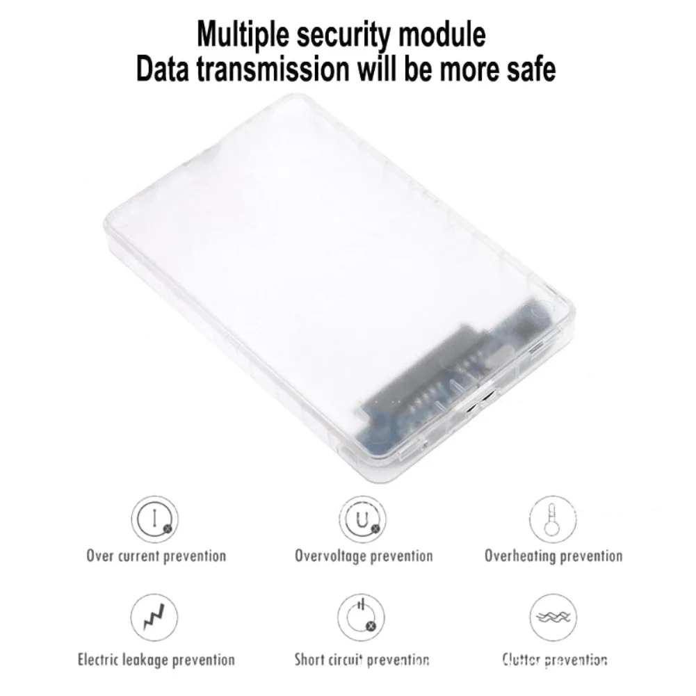 Прозрачный SSD HDD корпус 5 Гбит/с USB 3,0 на SATA 3,0 адаптер Внешний 2,5 дюймов корпус для жесткого диска корпус жесткого диска протокол UASP