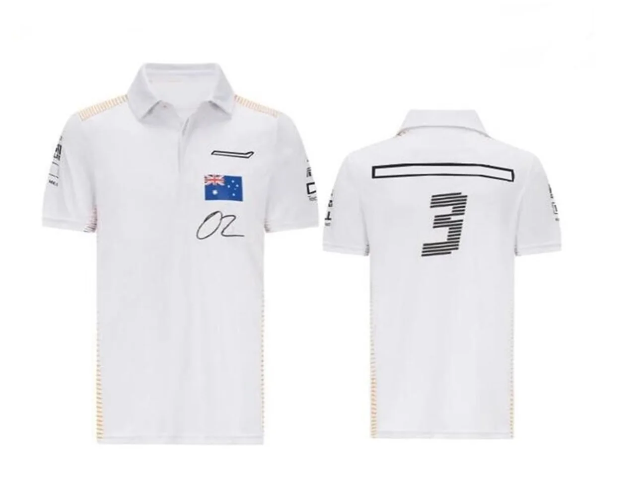 

F1 T-shirt 2021 New Team Lapel Polo Shirt F1 Racing Suit Short Sleeve Formula One T-shirt Car Workwear Customization