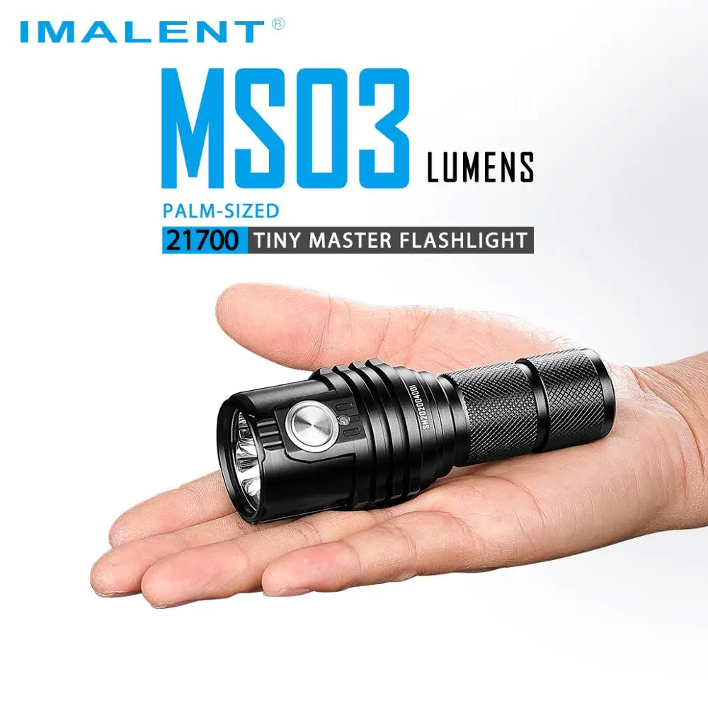 IMALENT MS03 светодиодный фонарик XHP70 Gen.2 13000 люмен EDC Перезаряжаемые плавный тусклый