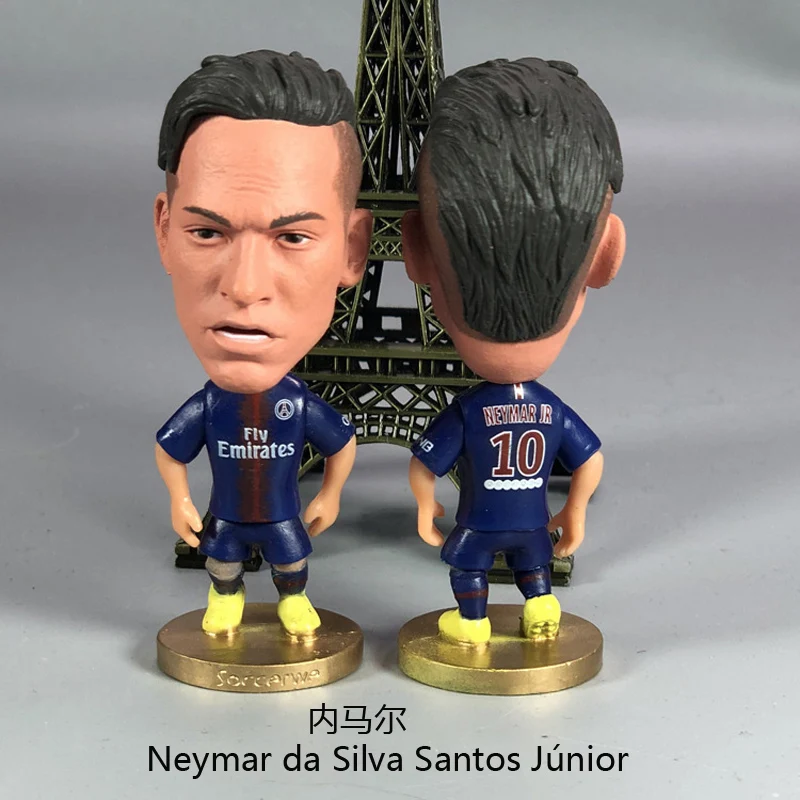 7 см Париж Сен Жермен фигурки Футбол звезды Модель игрушка в виде Фигурки