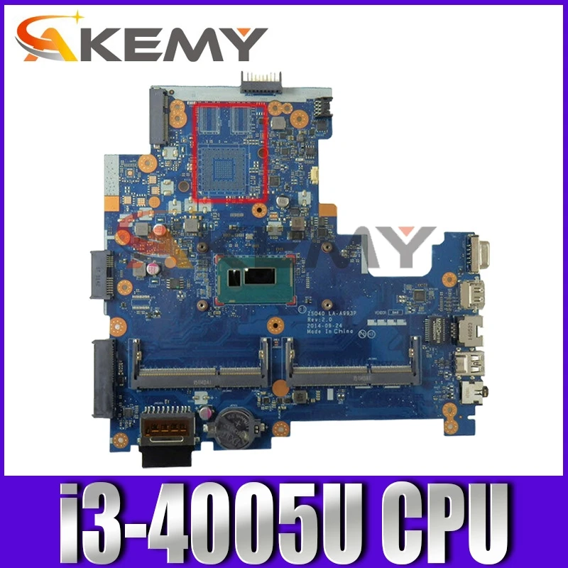 

100% working 100% hp 240 g3 motherboard 14-r mainboard with i3-4005u cpu ZS040 LA-A993P 765364-601 765364-501 765364-001