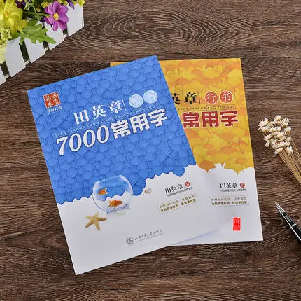 Электронная книга для каллиграфии 2 шт. 7000 простых и традиционных символов от Tian