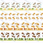 WL 16-75 мм 50 ярдов мультяшная собака печатная Корсажная Лента Сделай сам украшение для вечеринки свадьбы аксессуары для волос лента для упаковки подарков