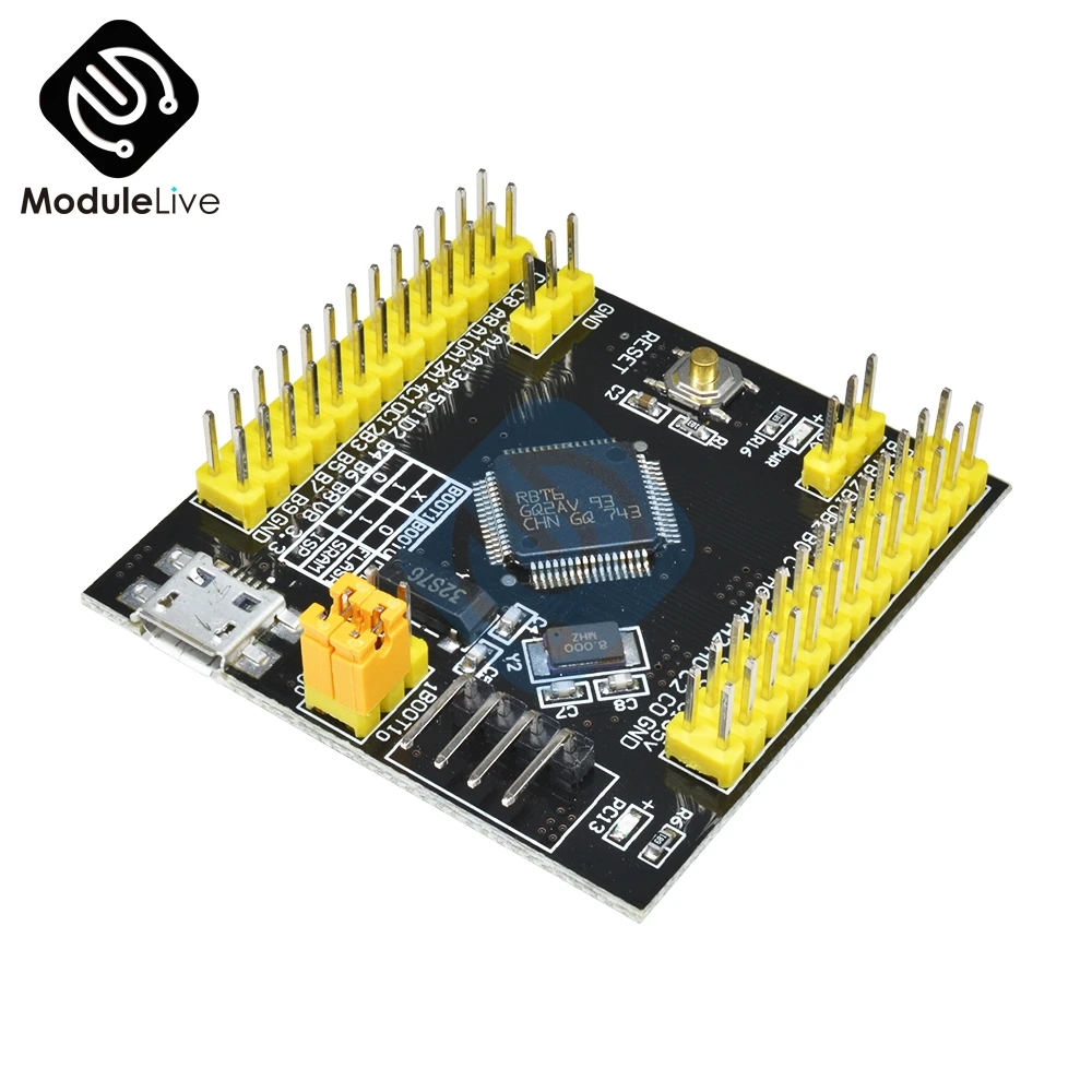 Миниатюрная макетная плата STM32F103RBT6 ARM STM32 минимальный модуль флэш платы M2 76 для