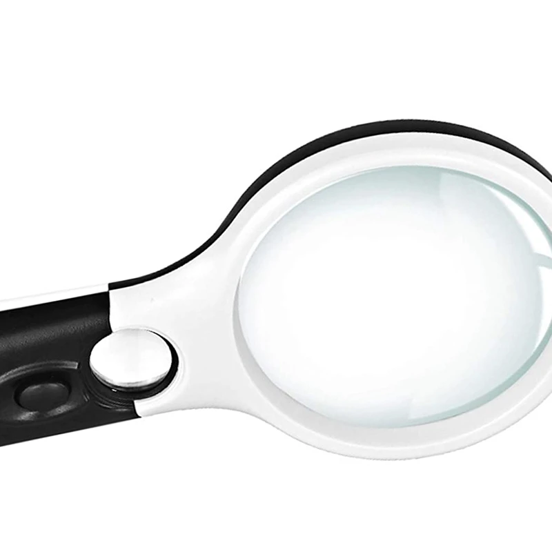 

2 Pack Magnifier Lighted Magnifying Glass, 3X 45X Handheld Magnifying Glass, LED Illuminated Magnifying Glasses