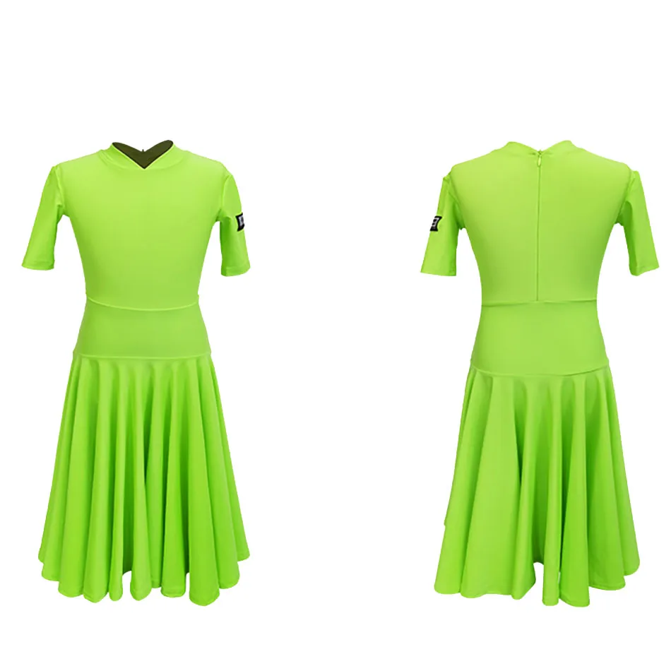 Детское стандартное платье для профессиональных конкурсов латинских танцев H9263