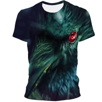 2021 mens summer new 3d printing animation fashion casual mens t shirt large size wholesale short sleeve xxs 6xl