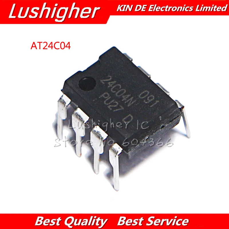 10 шт. AT24C04 DIP8 24C04 DIP новый оригинальный IC|Интегральные схемы| |
