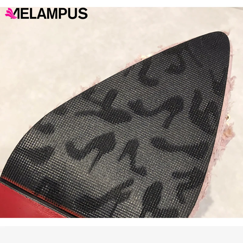 Модные женские балетки весенние для отдыха с острым носком блестящие стразы