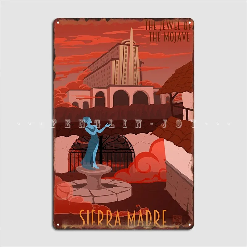 

Welcome To Sierra Madre Metal Plaque Poster Cinema Garage Pub Garage Custom Plaques Tin Sign Posters