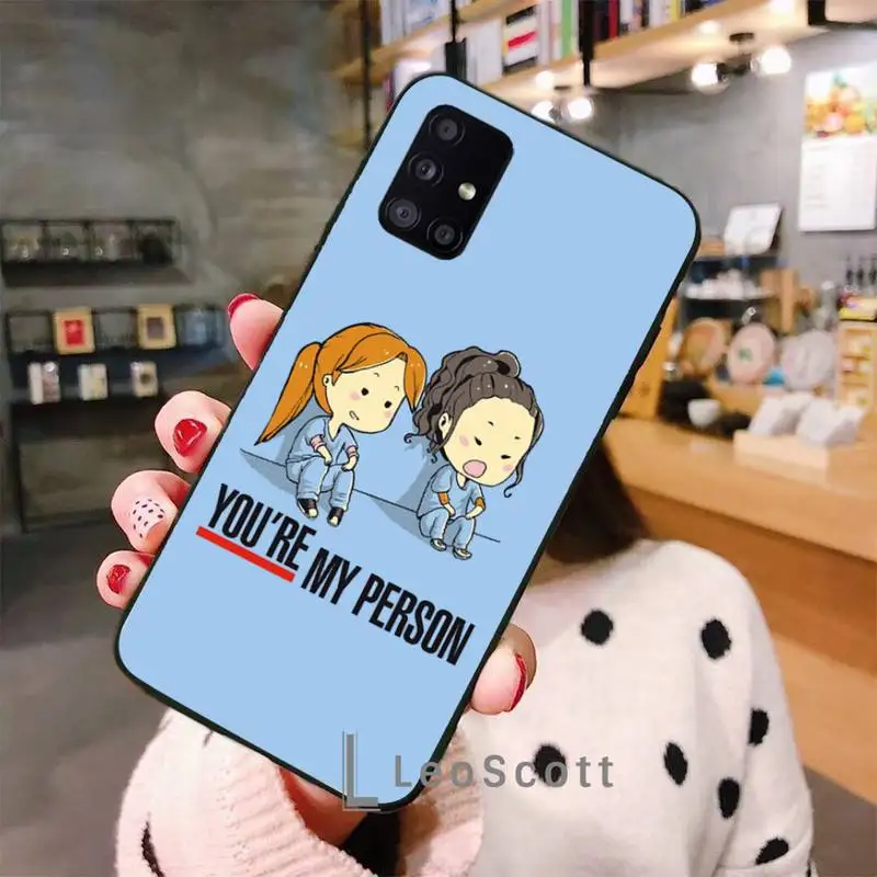 

Greys Anatomy Nurse Doctor Phone Case For Samsung S6 S7 edge S8 S9 S10 e plus A10 A50 A70 note8 J7 2017