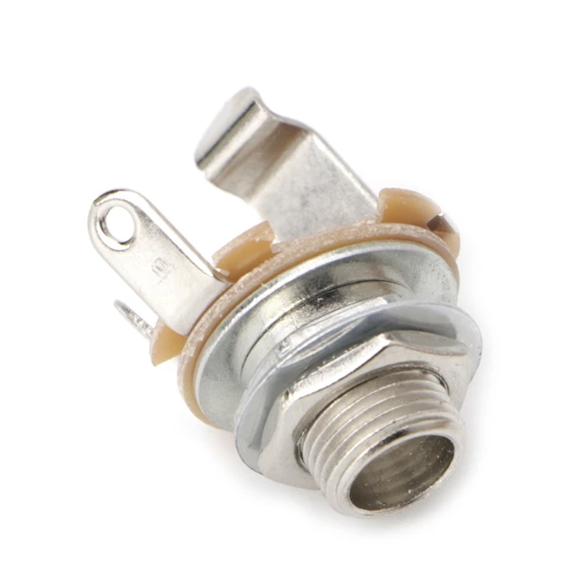 Musiclily 1/4 Inch 6.35mm Cylinder Electric Guitar Bass Flush