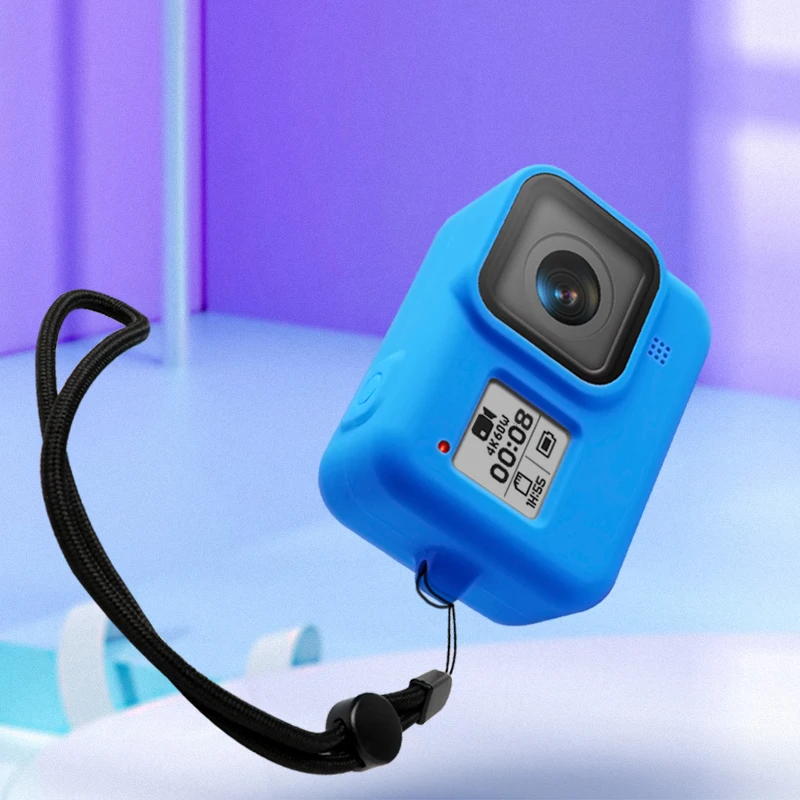 Защитный силиконовый чехол с ремешком на руку для спортивной камеры GoPro 8 аксессуары для спортивных и экшн-видеокамер