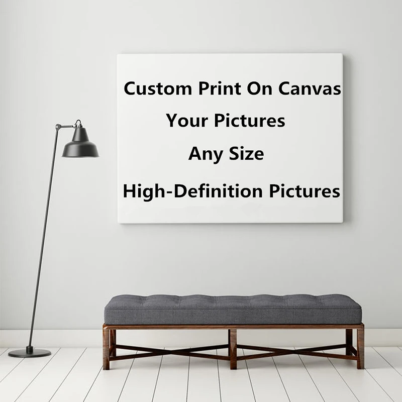 Embelish Custom Printings Your Picture Family Friends Baby Photo Favorite Image Wedding Photos Poster Print On Canvas | Дом и сад