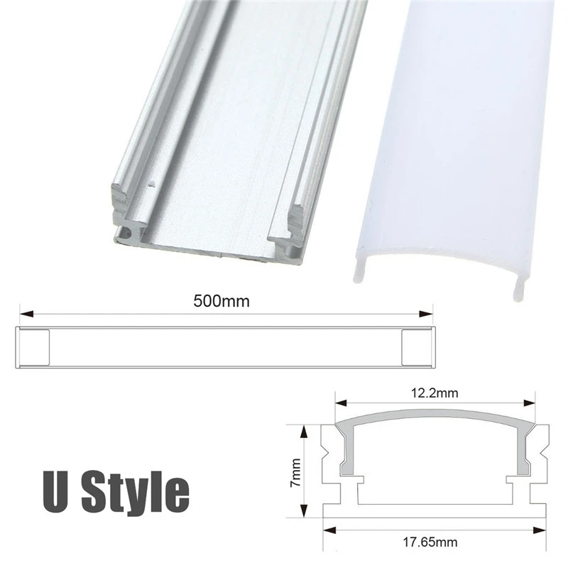ARILUX 1X 5X 10X V U YW 1 8 см ширина три стиля 50 алюминиевый держатель канала для