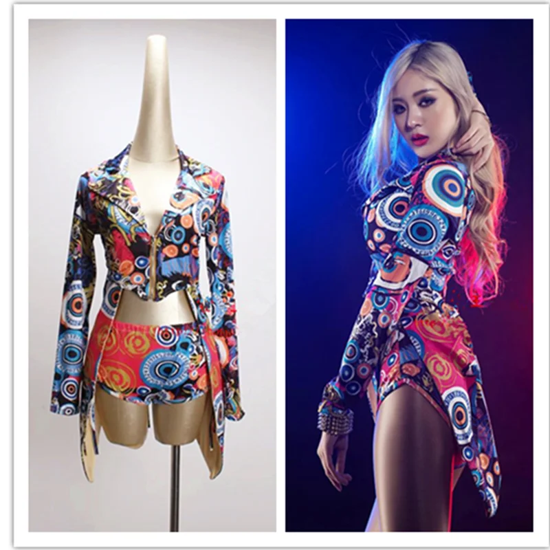 DJ Led костюмы Одежда для танцев на шесте джазовых ночного клуба бара Ds костюм