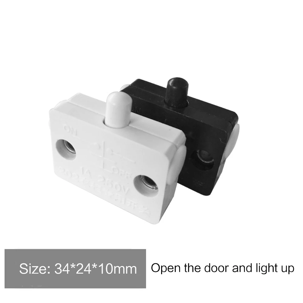 

1PCS Wardrobe Door Touch Light Switch Automatic Reset Switch for Home Furniture Cabinet Cupboard Door Control