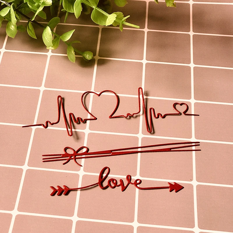 В форме сердца штампы металла резки для Скрапбукинг фото альбом декоративные