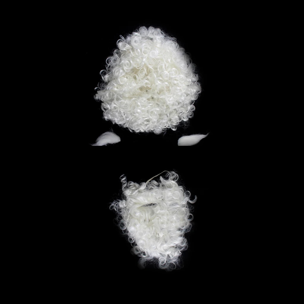 Супер люксовый Профессиональный Белый Цвет борода Отец Рождество фантазия| |