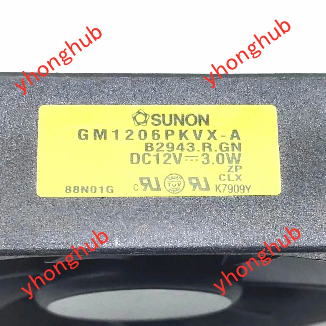 SUNON GM1206PKVX-A B2943.R.GN AC/DC 12V 3 0 W 3-провод 60x60x20 мм Сервер вентилятор охлаждения |