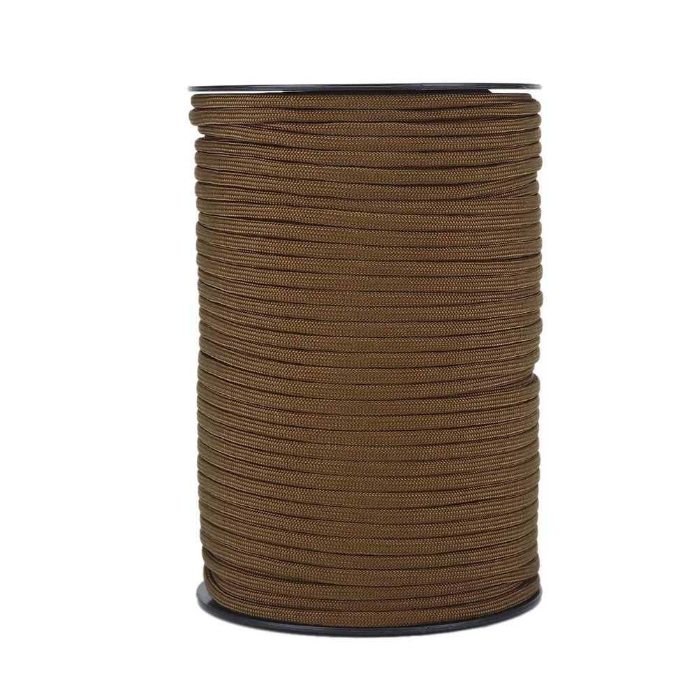 

550 Paracord Parachute Cord Lanyard 9 Strand Core 100m (Brown)