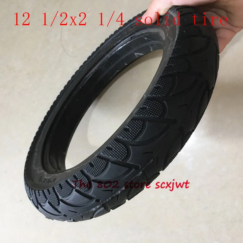 

High quality 12 1/2X2 1/4 solid tire 12 1/2*2 1/4 tubeless tyre for electric vehicle scooter non- inflatable explosion-proof