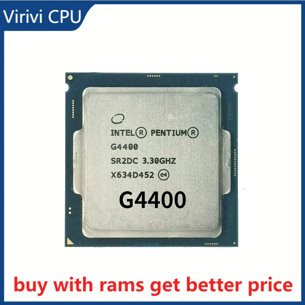 

G4400 3.3GHz 3M 2 Core 2 Thread 54w LGA1151 Processor desktop ddr3 ram memory
