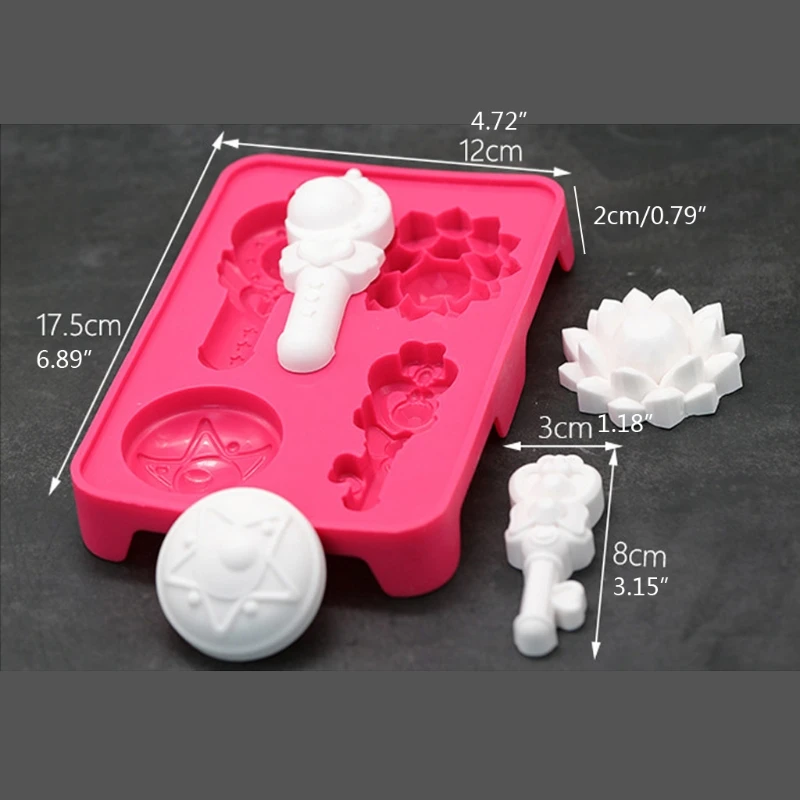 

Magic Stick Fairy Wand Silicone Mold Fondant Epoxy Resin Magic Wand Flower Jewelry Pendant Mould Jewelry Making Tools
