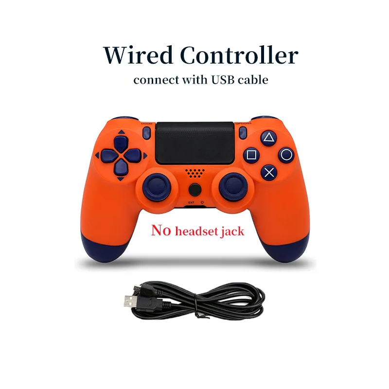 ORANGE PURPLE TYPE 2 USB проводной контроллер для PS4 Геймпад для Play Station 4 контроллер для Dualshock 4 геймпад для PS4 консоли с двойной вибрацией - Цвет: ORANGE PURPLE TYPE 2