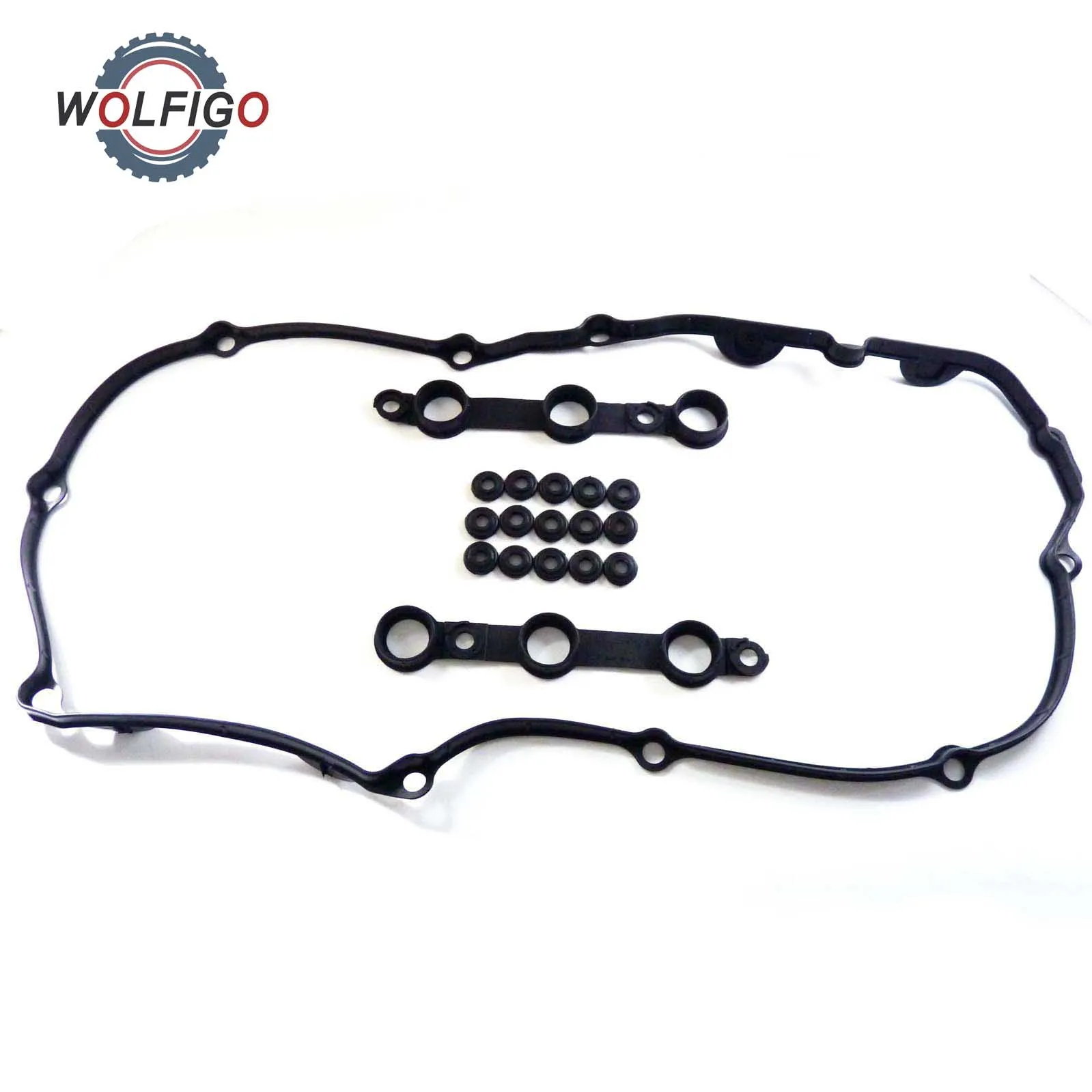 Комплект прокладок для крышки клапана WOLFIGO комплект накладок масляного фильтра