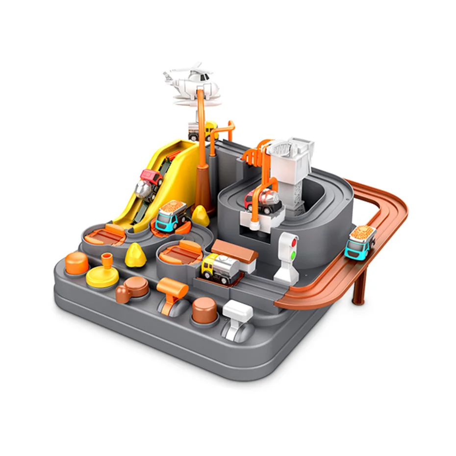 Игрушечный Железнодорожный трек для детей игрушки Монтессори мальчиков и