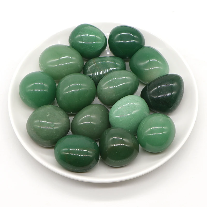 

Natural Green Aventurine Round Quartz Gravel Crystals Specime Healing Tumbled Stone Reiki Gemstones Home Aquarium Decoration