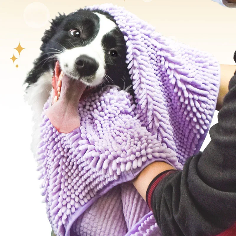 

Мягкое Полотенце для домашних животных, собак, шениль, супербыстросохнущее полотенце из микрофибры розового, синего, серого цветов, сухая с...