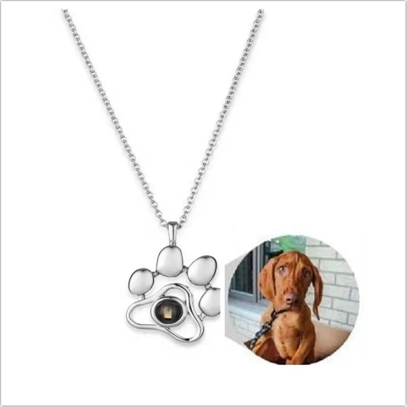 Ожерелье с проекцией надписи Я тебя люблю на 100 языках ожерелье из нержавеющей