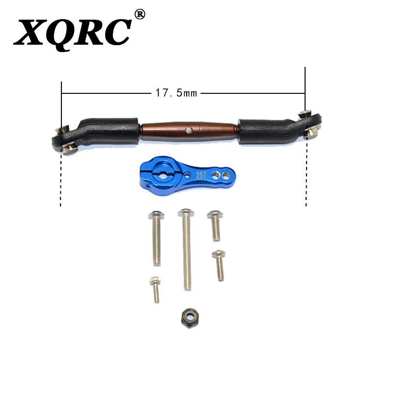 

XQRC Traxxas trx4 guard Mustang Ford upgrade parts aluminum alloy servo arm S2 tool steel tie rod