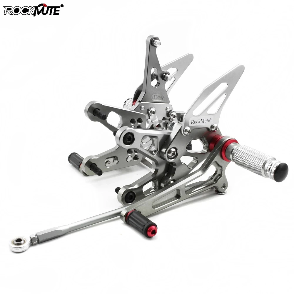 

CNC Aluminum Motorcycle Adjustable Rear Set Footpegs Pedal Footrest For KAWASAKI ZX-10R ZX10R ZX 10R 2006-2007