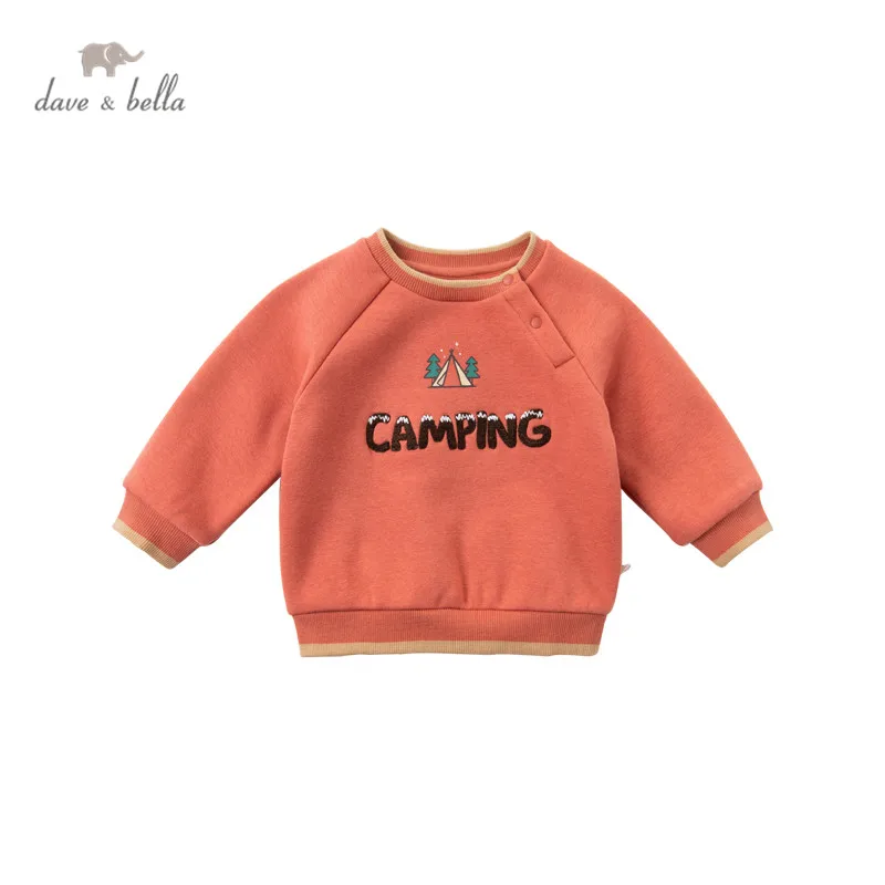 

DBX15048 dave bella winter baby boys fashion cartoon letter T-shirt children casual tops boy kids fashion tees