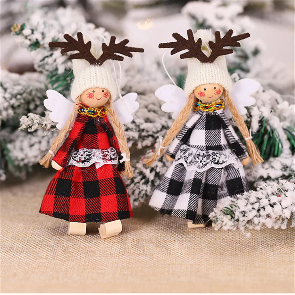 Рождественский подарок дерево подвеска тканевая кукла рождественские украшения