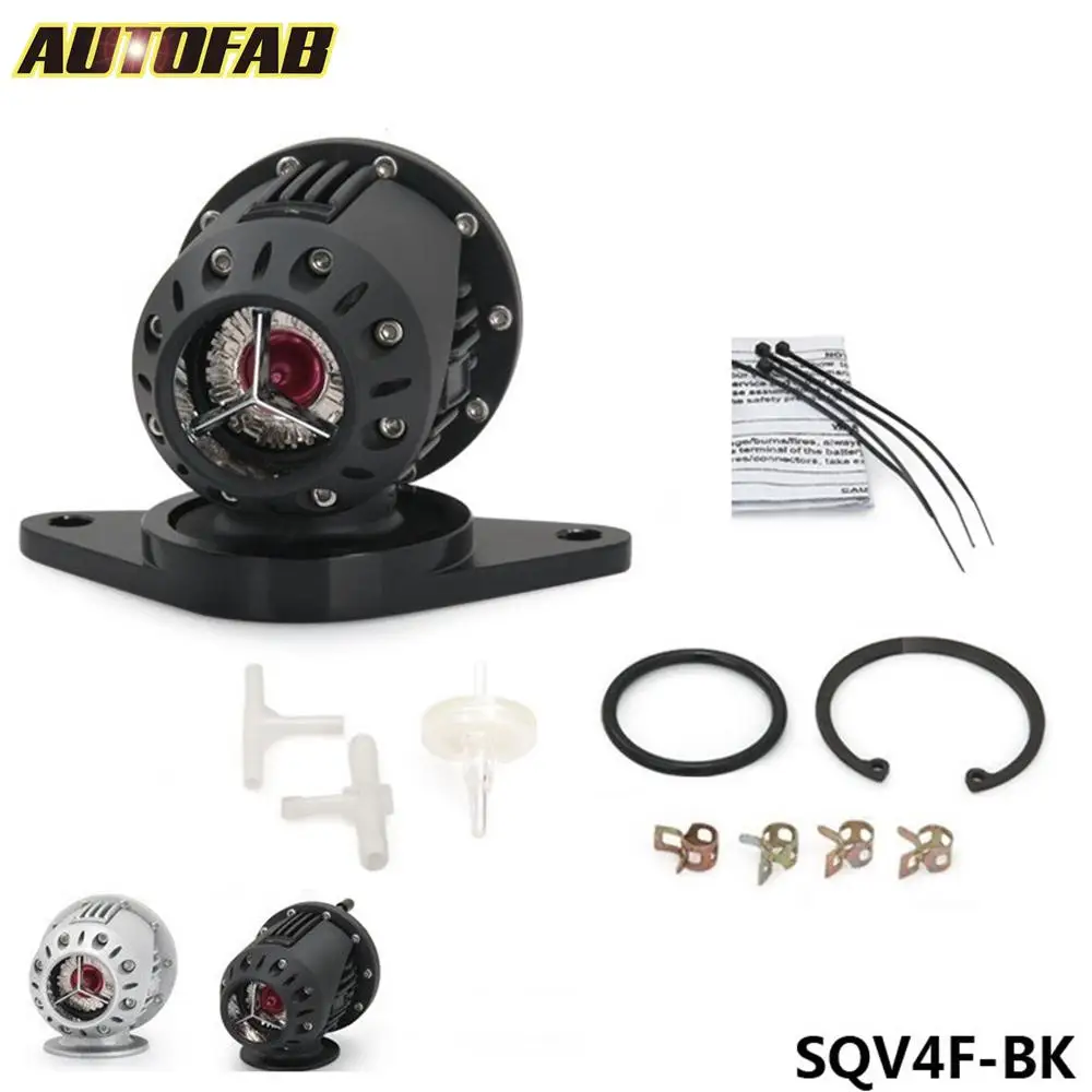 Выдувный клапан SQV4 для Subaru special Flang (серебристый/черный реплицированный) AF SQV4F|blow