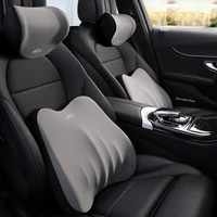 interior accessories car lumbar pillow memory foam car headrest pillow neck pillow for car seat back support cushion for driver